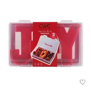 COOK WITH COLOR NWT Holiday Food Gifting Box Joy On The Go Snack Box Snackle Box